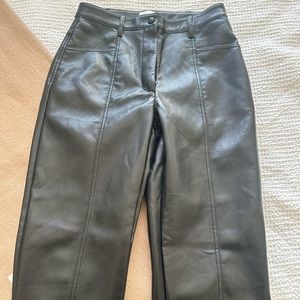 Aritzia leather Wilfred pants
